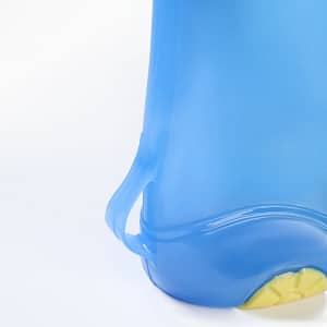 Detailed image of children's blue model shoe heel