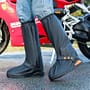 Black Men's PVC Tall Rain Shoe Cover